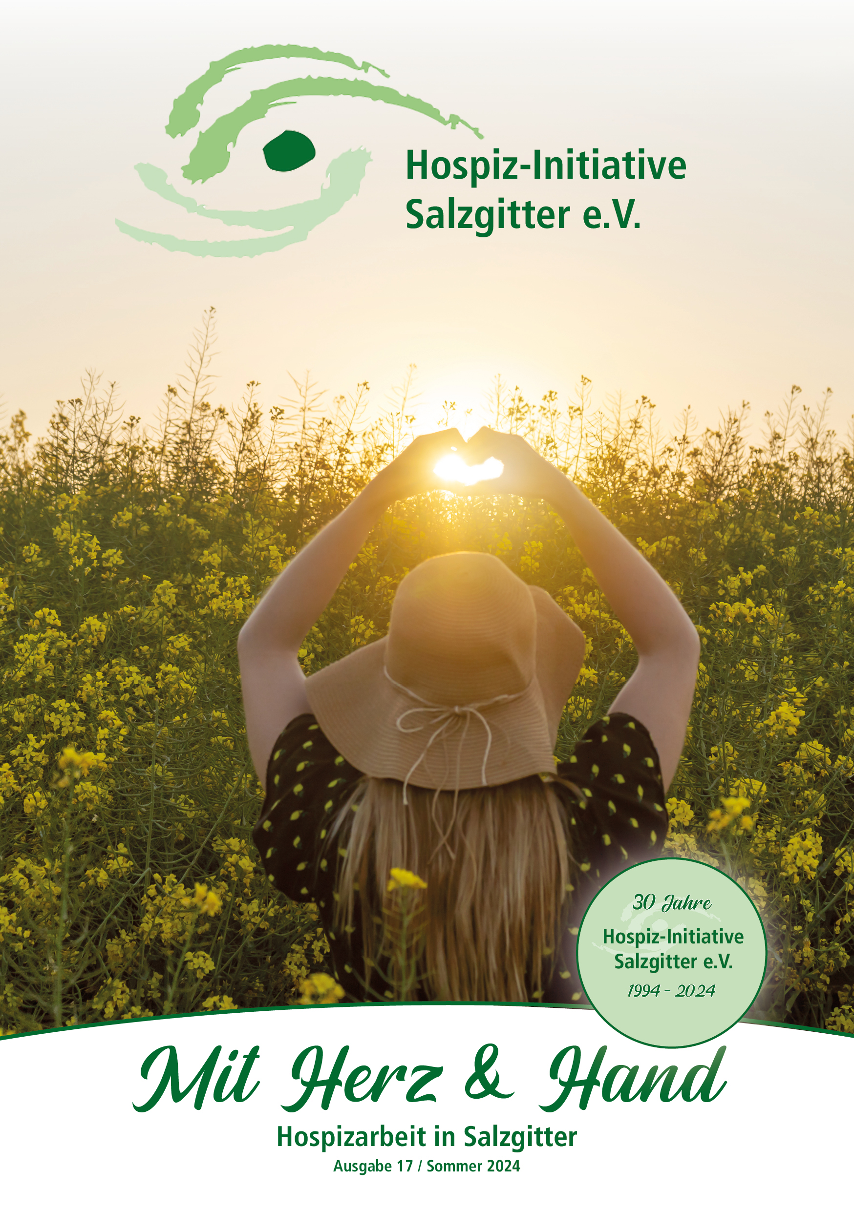 Hospiz Initiative Salzgitter Herz & Hand Ausgabe 17 Sommer 2024 Cover